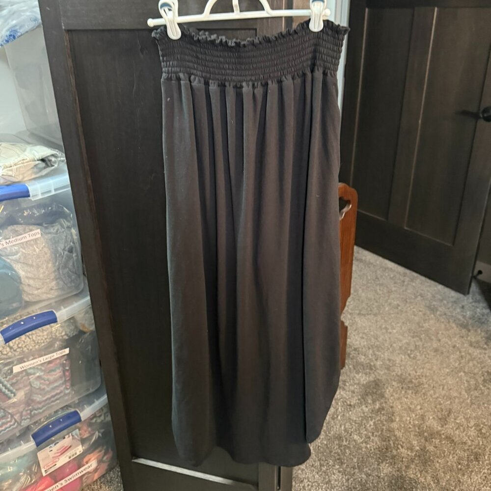 Black maxi skirt - super stretchy